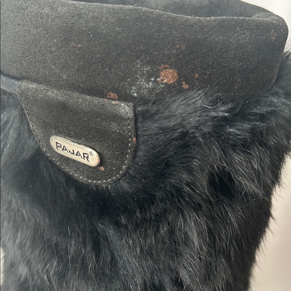 Pajar Made in Italy Cozy Black Faux Fur Winter Boots Shoes **Size 38/US 7** 🌺🌺 - Picture 12 of 12